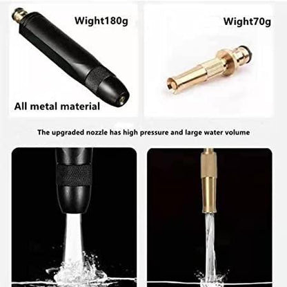 Portable High Pressure Washing Water Nozzle (Black)